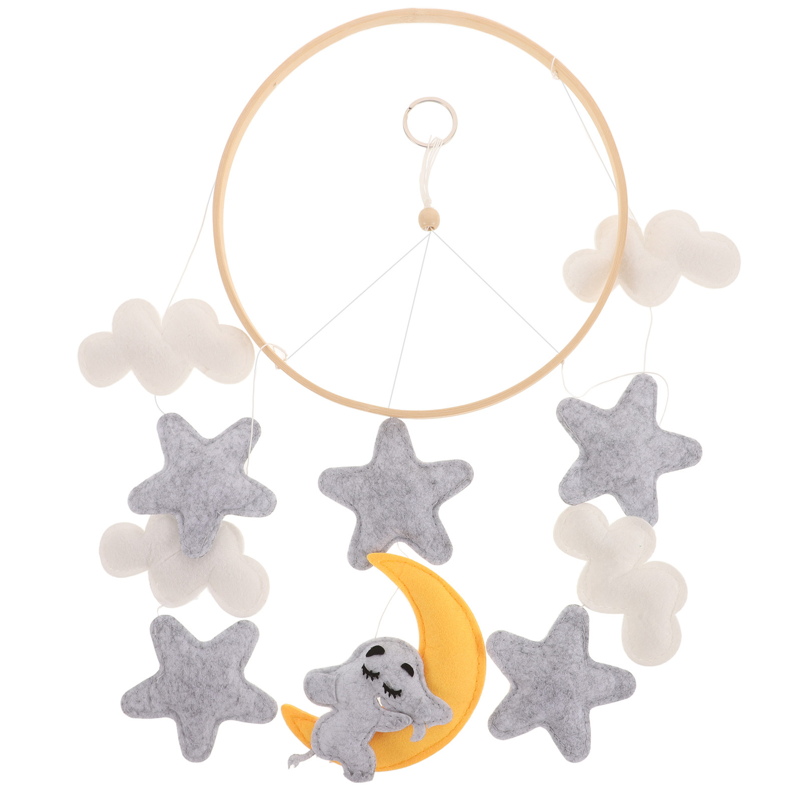 Baby Nursery Design - Felt Animal Crib Mobile with Elephant