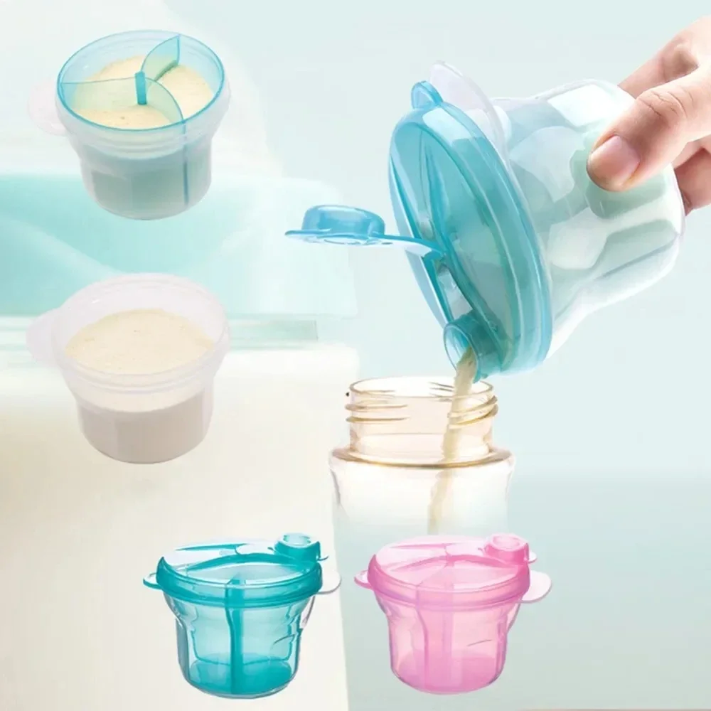 Baby Nursery Essentials - 3-grid Portable Formula Dispenser for Infant