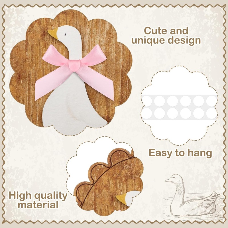 Whimsical Vintage Wooden Goose - Baby Nursery Vintage Decor review and price