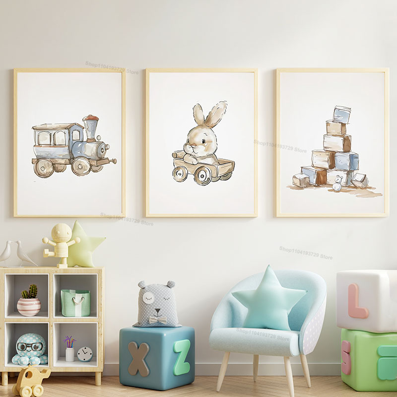 Nordic Style Cartoon Bear Hors - Baby Nursery Books review and price