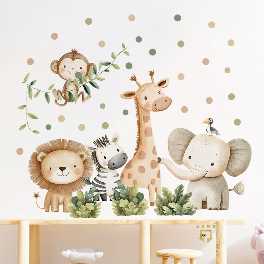 Boho Forest Animals Wall Stick - Baby Nursery Vinyl review and price