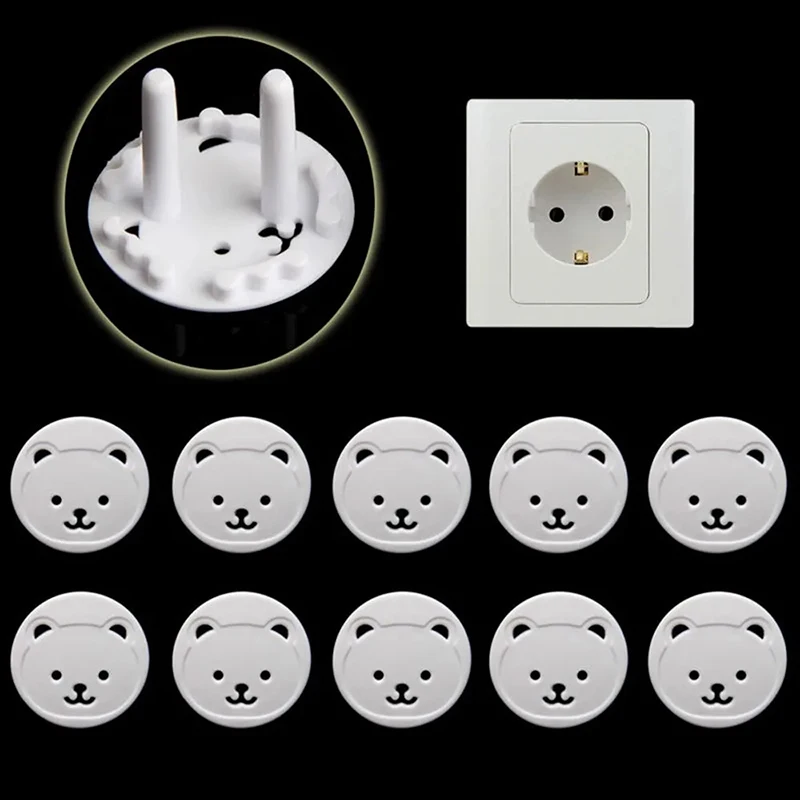 10pcs EU Power Socket Protecti - Outlet Cover Childproof review and price