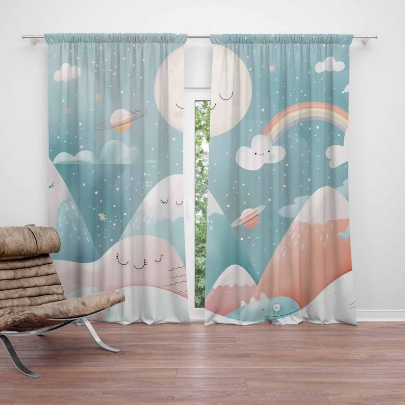 Mountain Rainbow Baby Nursery  - Baby Nursery Blackout Curtains review and price