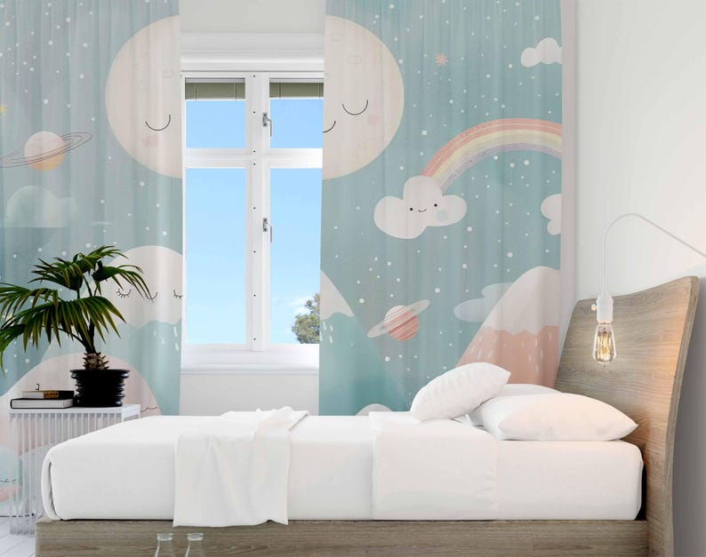 Mountain Rainbow Baby Nursery  - Baby Nursery Blackout Curtains review and price