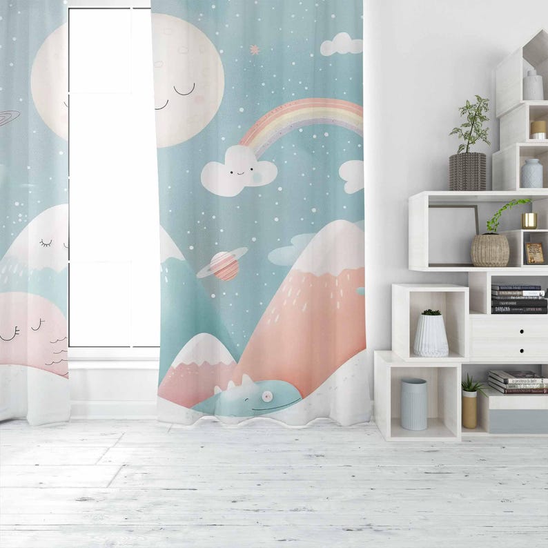 Mountain Rainbow Baby Nursery  - Baby Nursery Blackout Curtains review and price