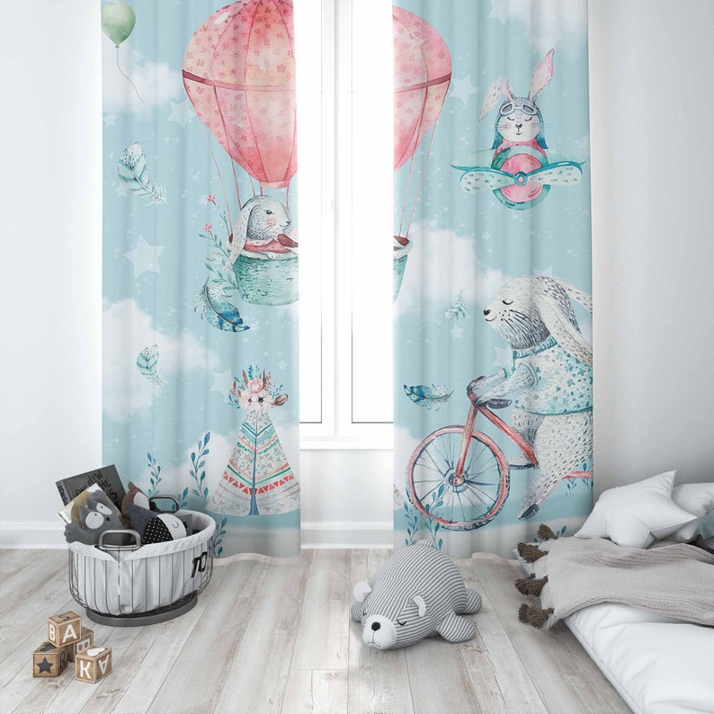 Little Bunny Nursery Curtain K - Baby Nursery Blackout Curtains review and price