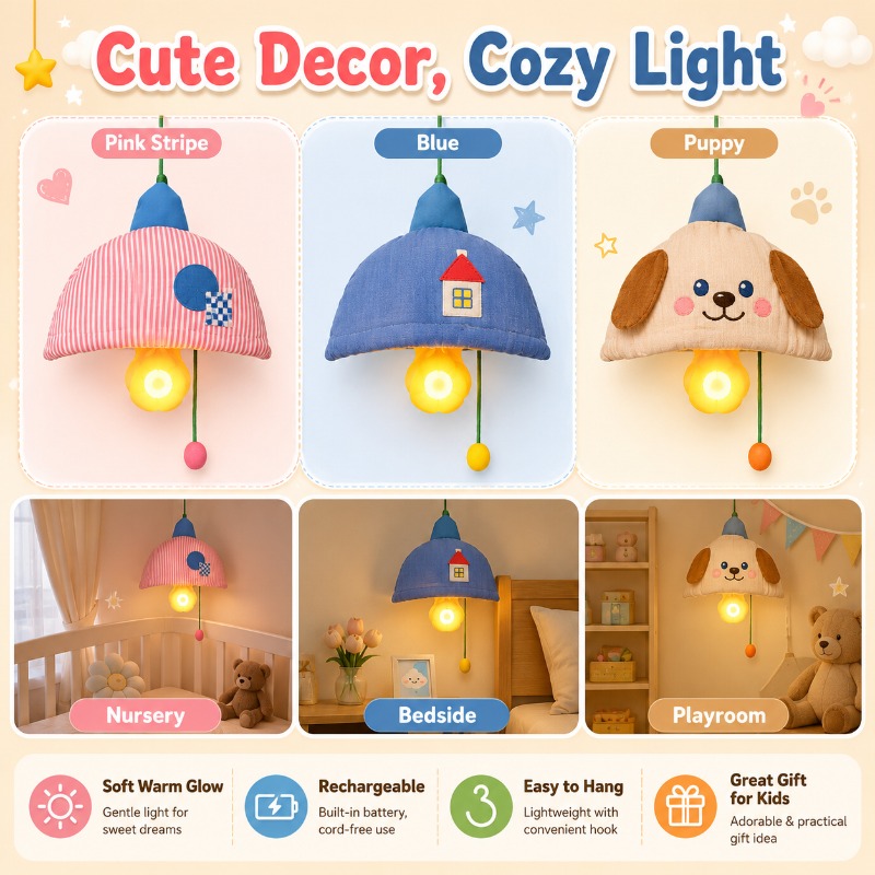 Rechargeable Hanging Night Lig - Baby Nursery Lampshade review and price