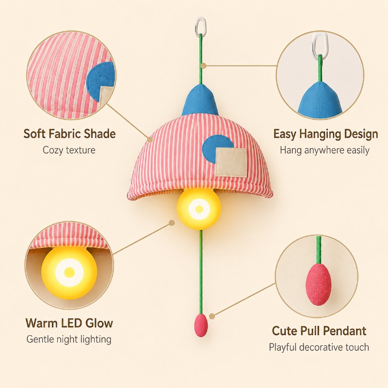 Rechargeable Hanging Night Lig - Baby Nursery Lampshade review and price