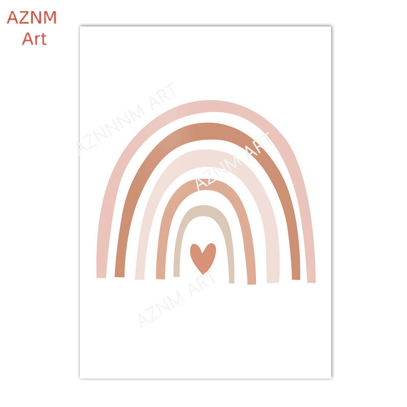 1/3PCS ，Cartoon Heart Rainbow  - Baby Nursery Art review and price