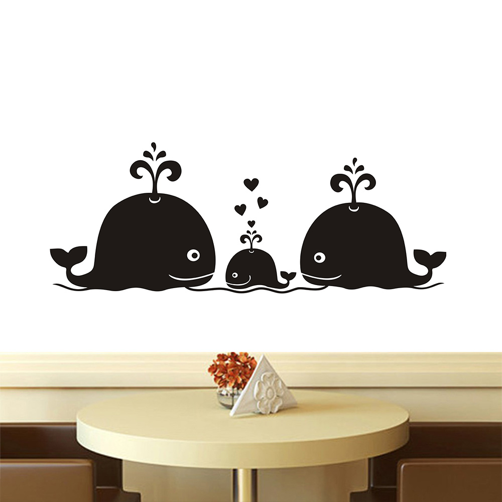 New Cute Whale Hearts Family W - Baby Nursery Vintage Decor review and price