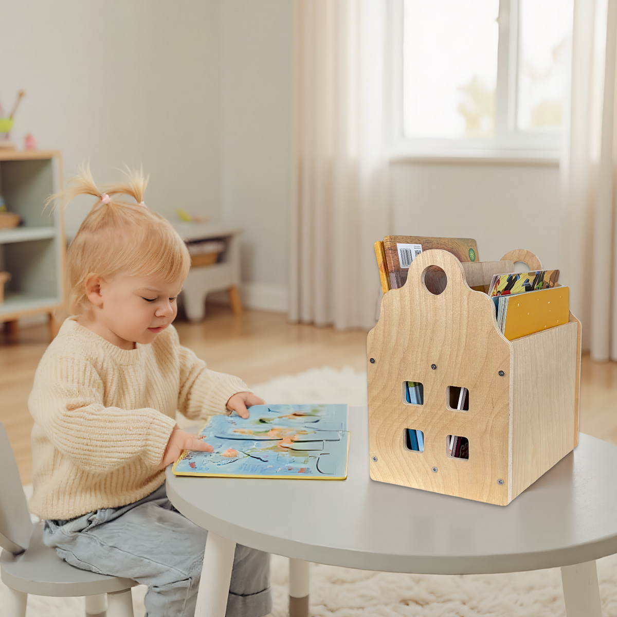 Toddler Bookshelf Double-Sided - Baby Nursery Books review and price