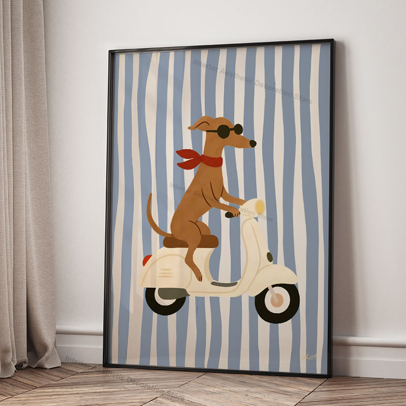 Funny Cartoon Animals Vehicle  - Baby Nursery Animal Pictures review and price