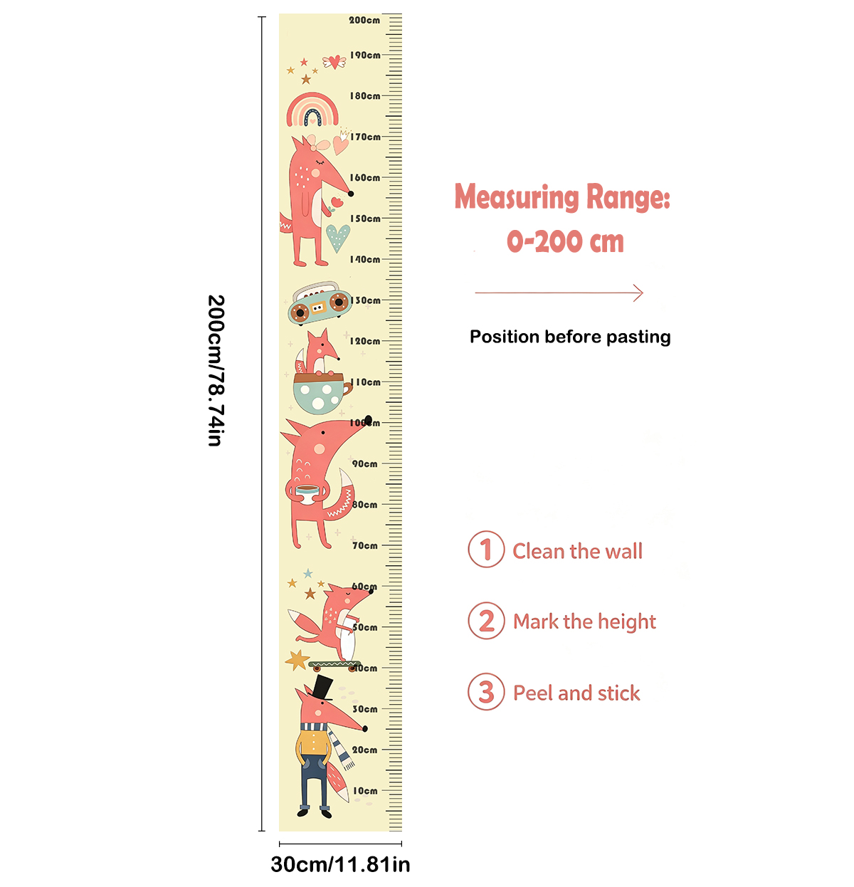 Lovely Animal Fox Kids Height  - Baby Nursery Kids review and price