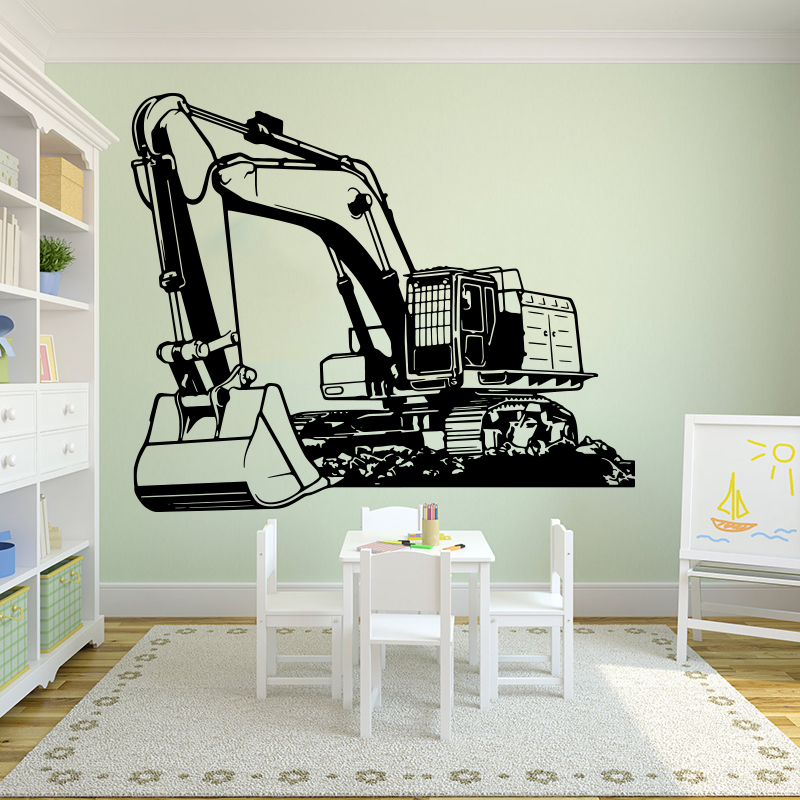 Large Heavy Equipmen Excavator - Baby Nursery Vinyl review and price