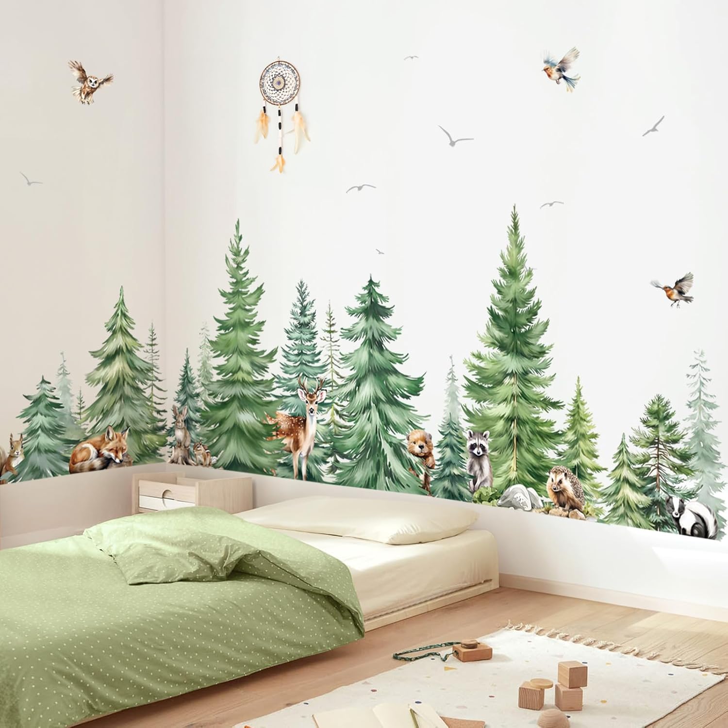 Large Watercolor Pine Tree Ani - Baby Nursery Package review and price
