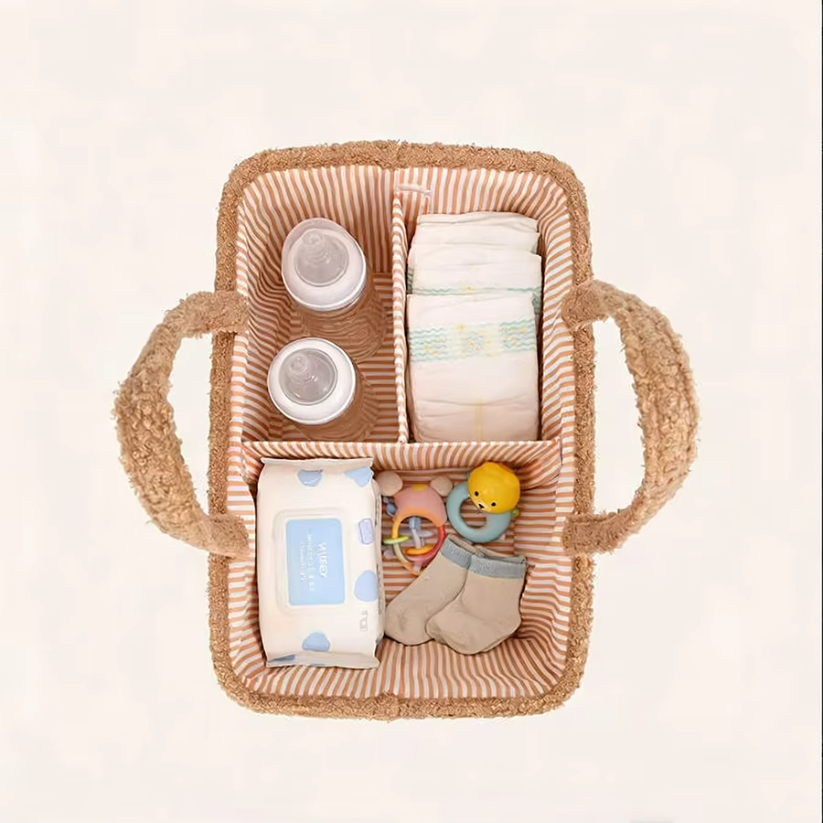 Eddy Fleece Baby Diaper Caddy  - Baby Nursery Organization Ideas review and price