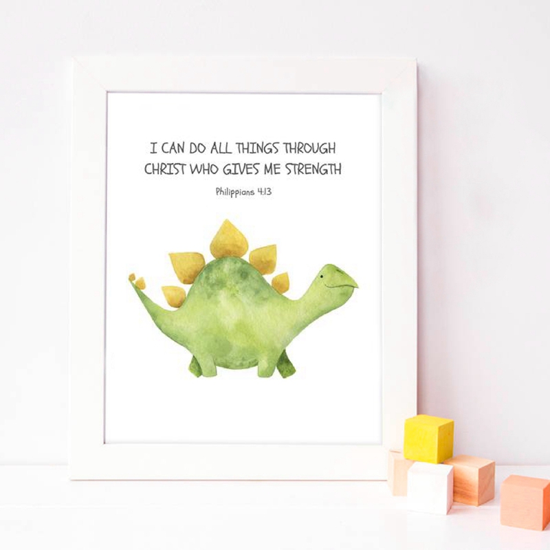 Kid's Bible Verse Quote Prints - Baby Nursery Quotes review and price