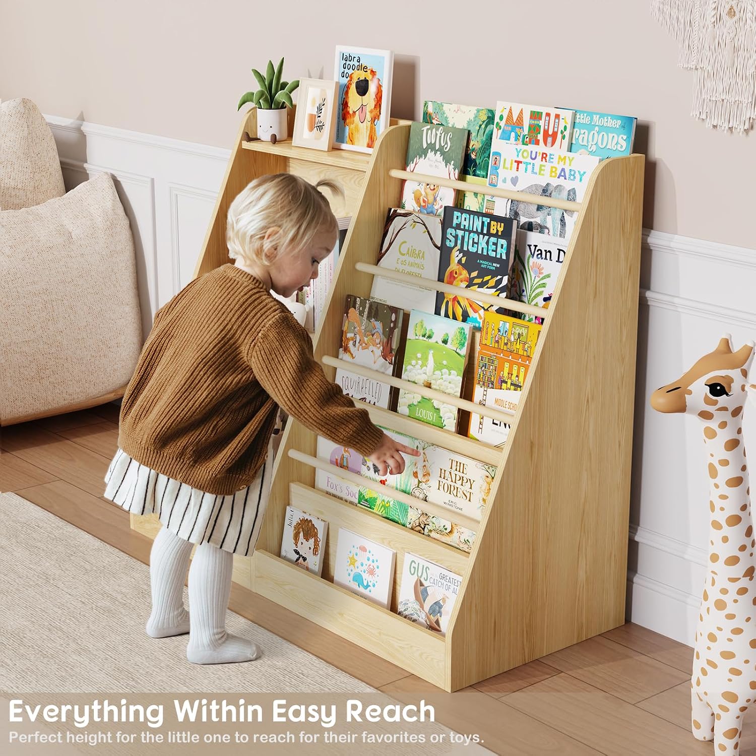 Kids Bookshelf Storage Montess - Baby Nursery Books review and price