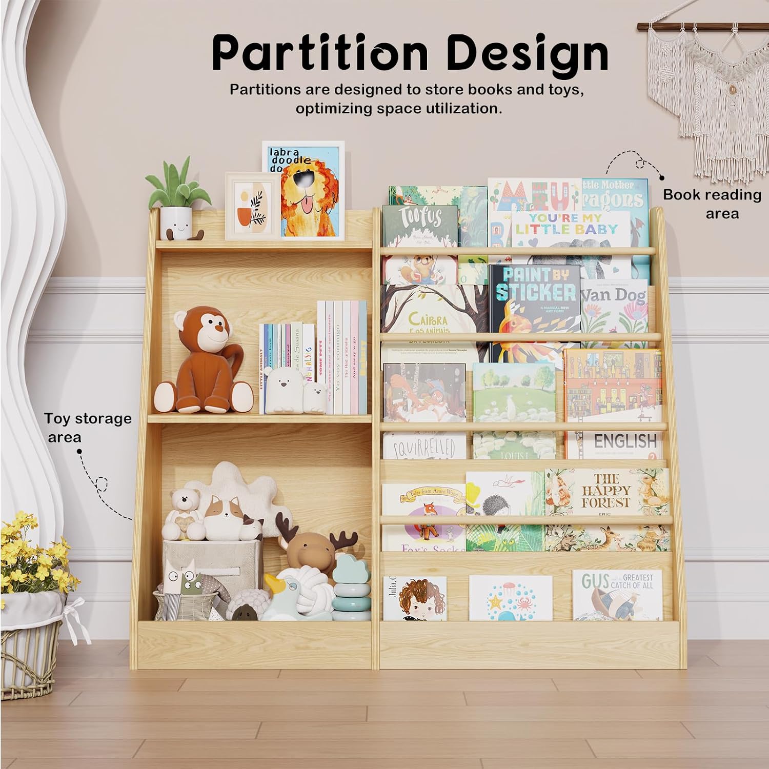 Kids Bookshelf Storage Montess - Baby Nursery Books review and price