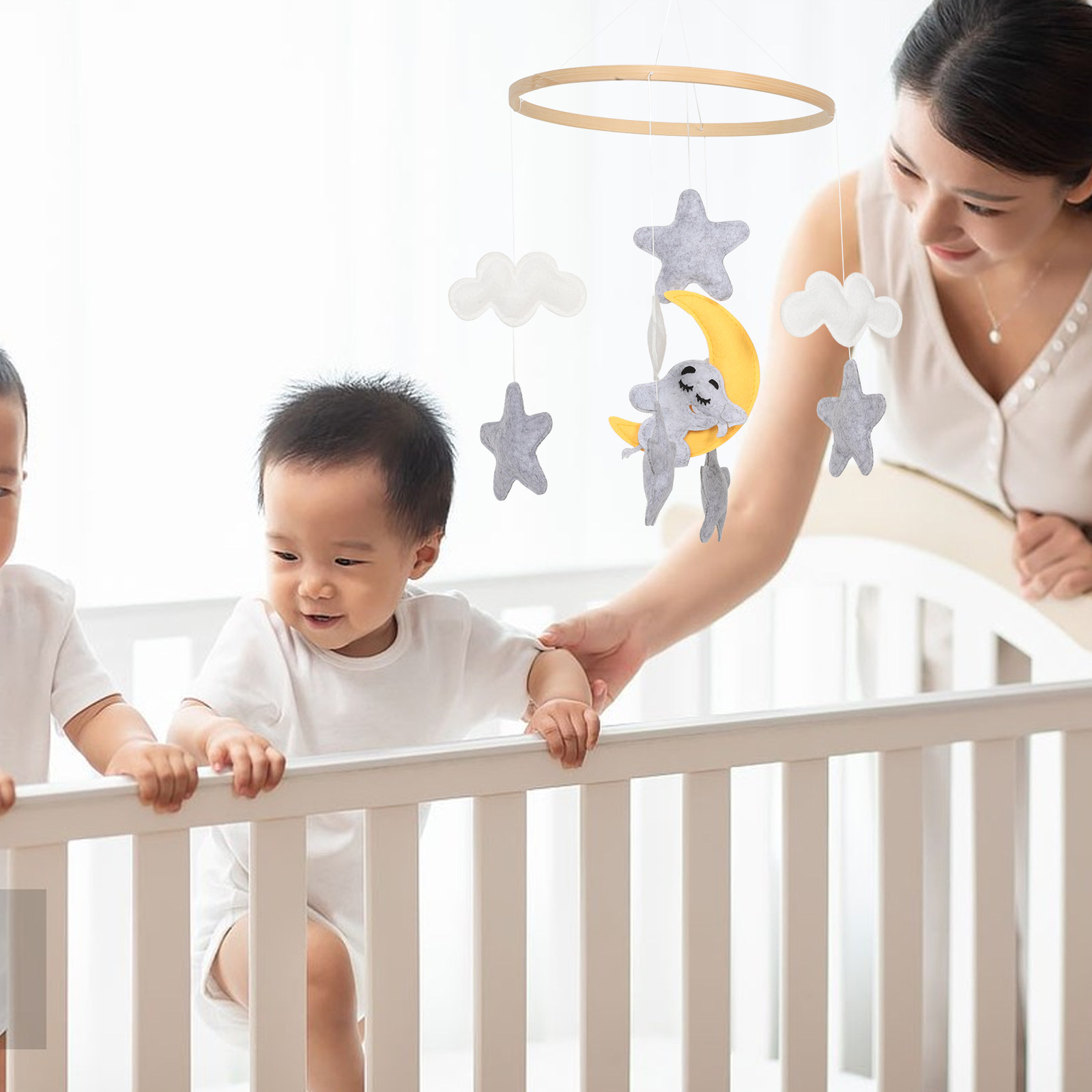 Felt Animal Crib Mobile with E - Baby Nursery Design review and price