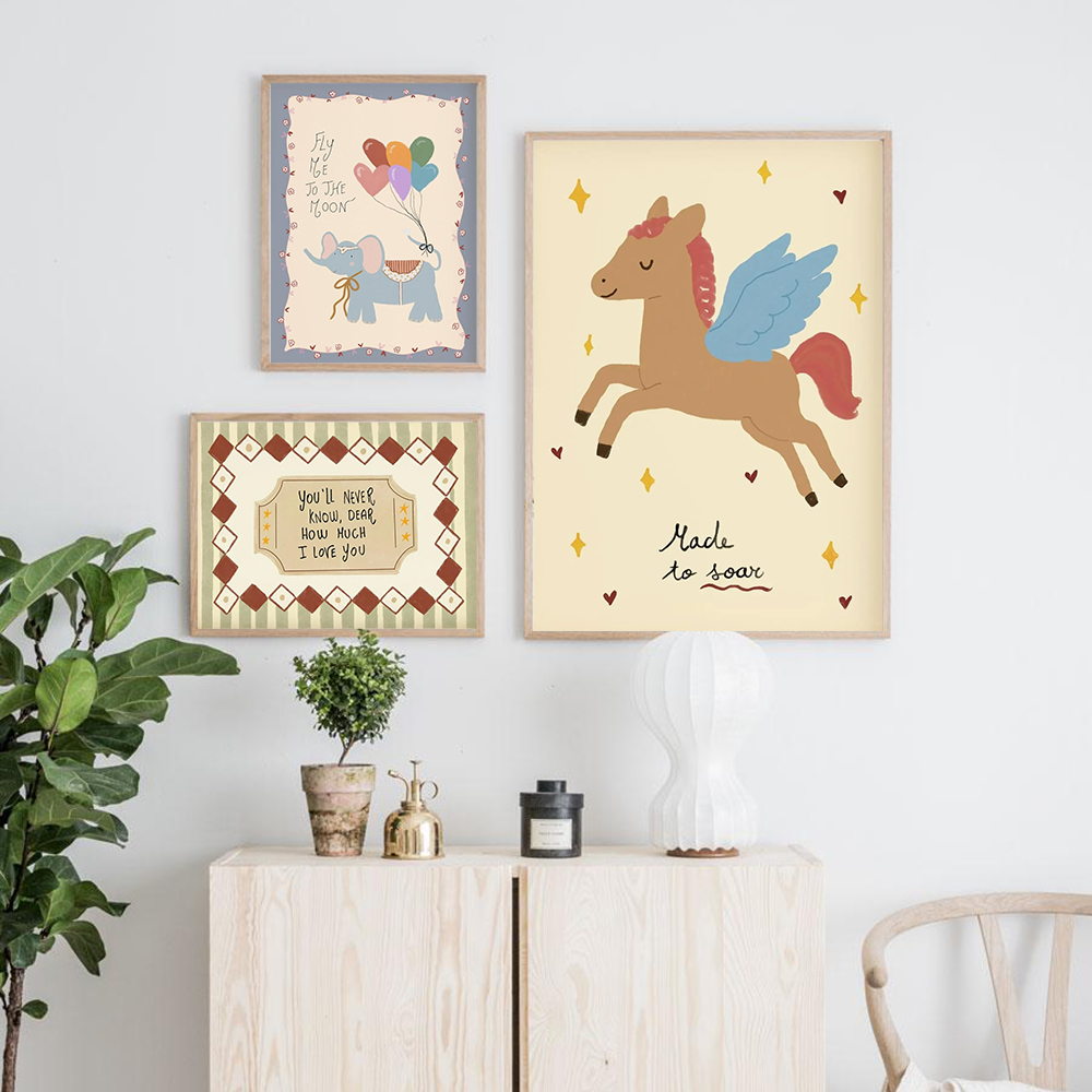 Vintage Rocking Horse Giraffe  - Baby Nursery Quotes review and price