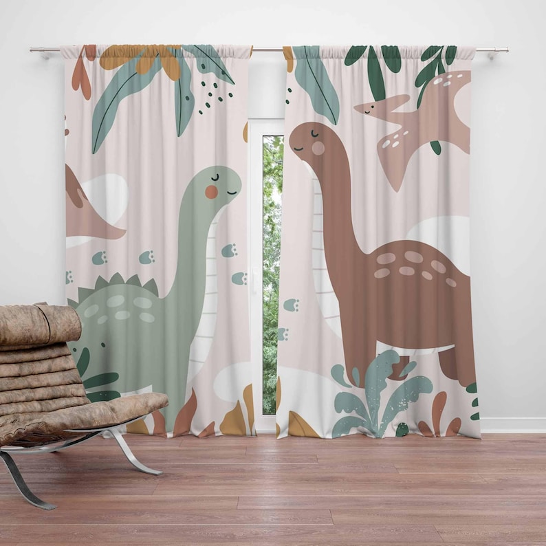 Dinosaur Nursery Curtains Dino - Baby Nursery Blackout Curtains review and price
