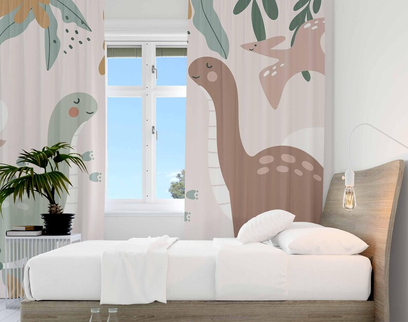Dinosaur Nursery Curtains Dino - Baby Nursery Blackout Curtains review and price