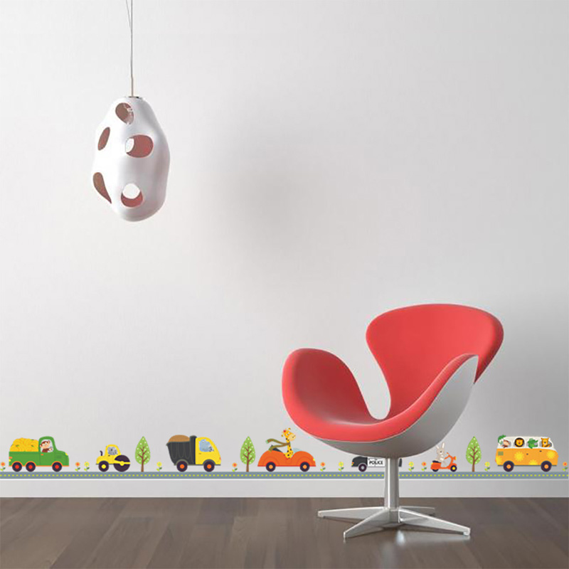 Cartoon Animals Car Wall Stick - Baby Nursery Vinyl review and price