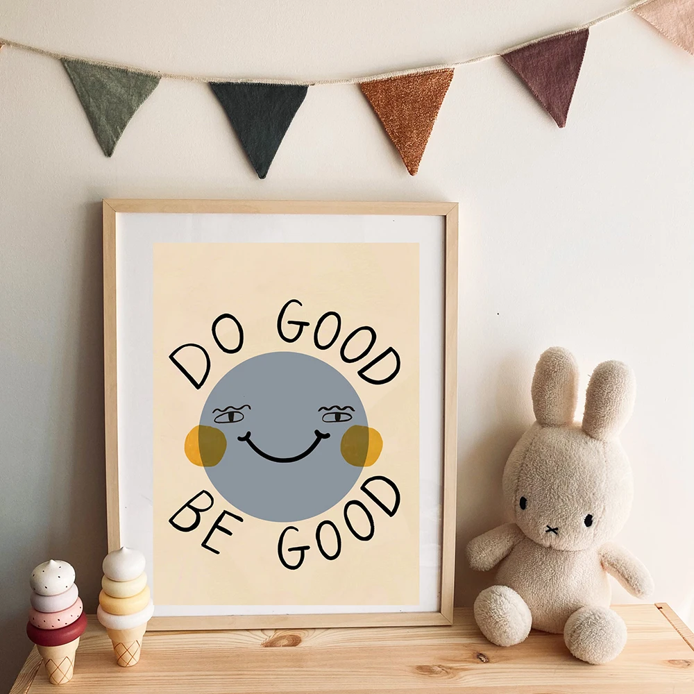 1PC Frameless  Funny Cartoon R - Baby Nursery Quotes review and price