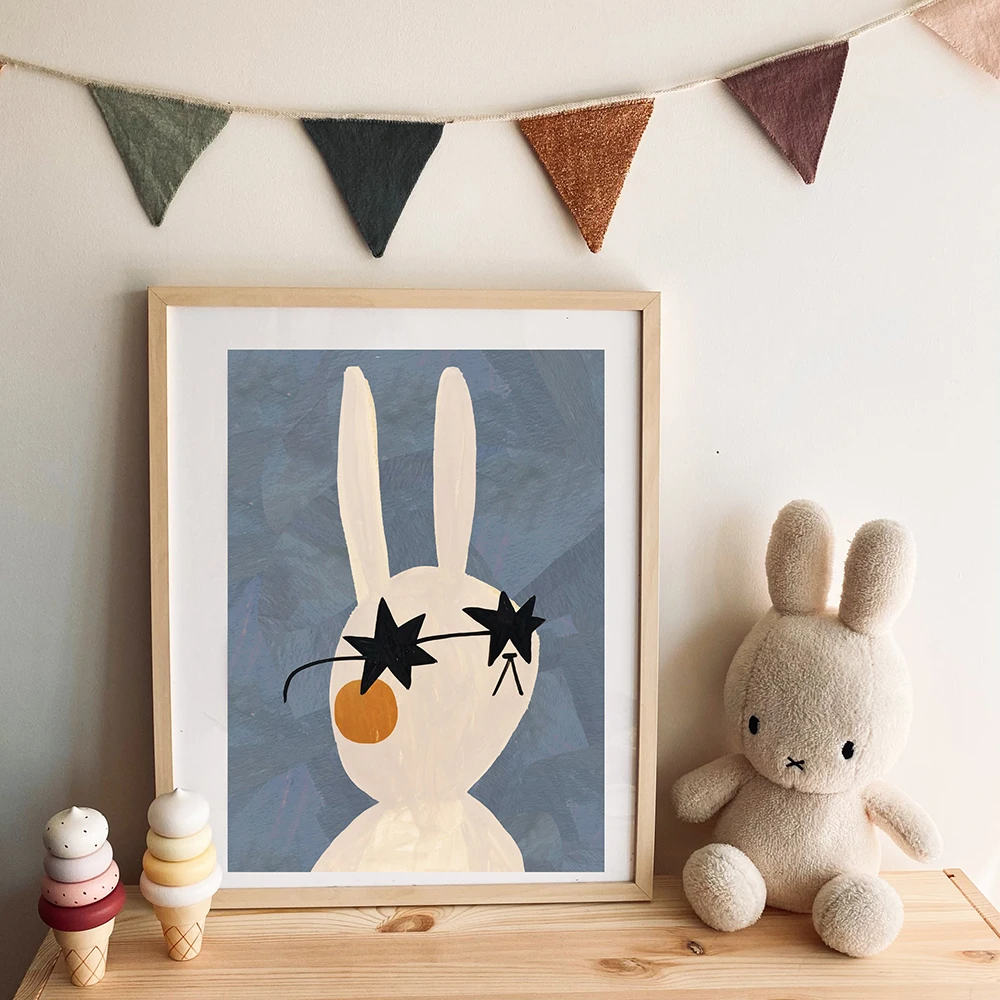 1PC Frameless  Funny Cartoon R - Baby Nursery Quotes review and price