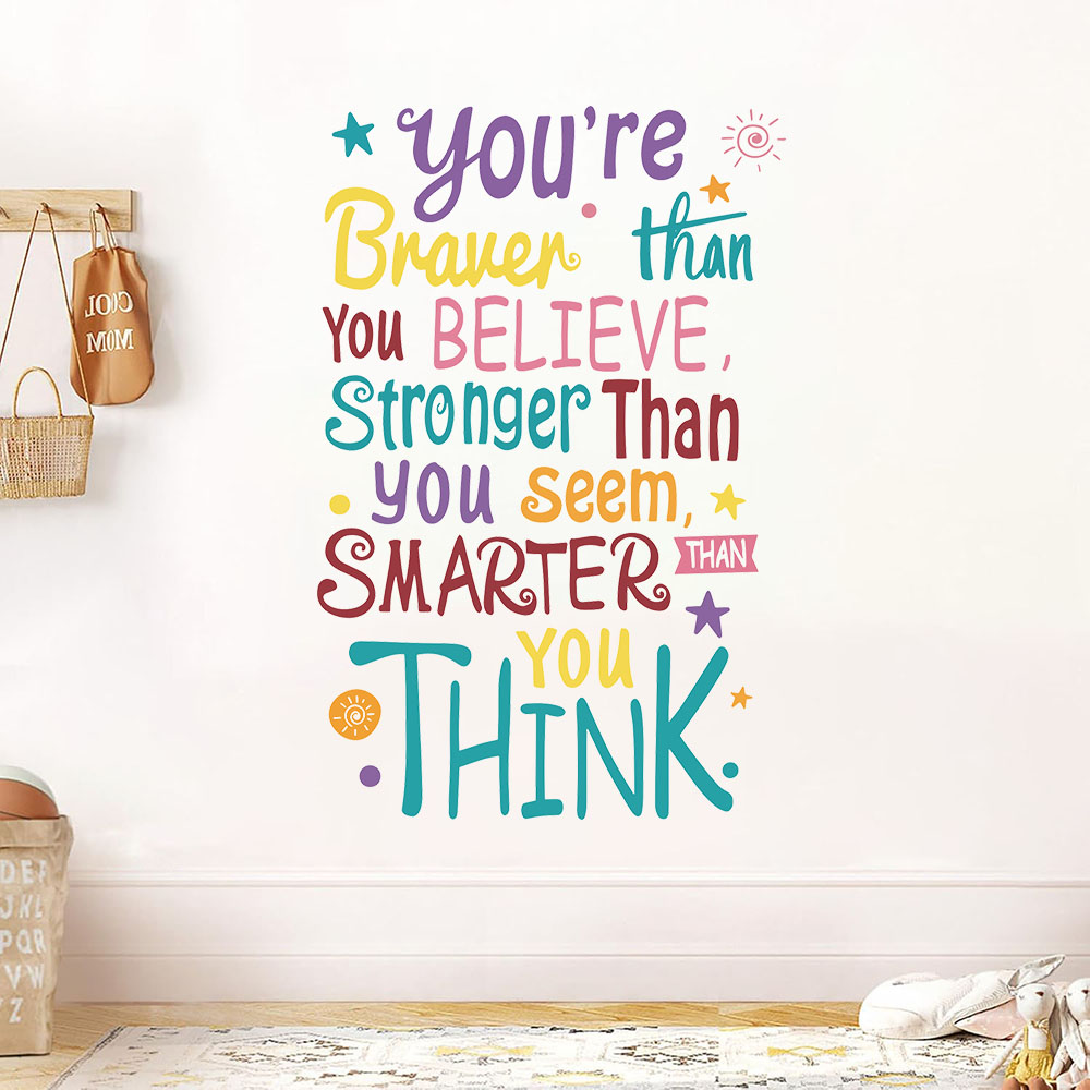 You Are Brave Smart Stronger S - Baby Nursery Quotes review and price