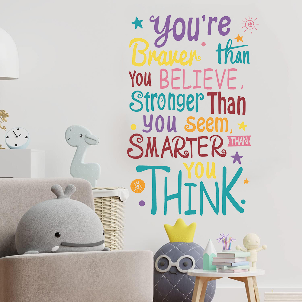 You Are Brave Smart Stronger S - Baby Nursery Quotes review and price