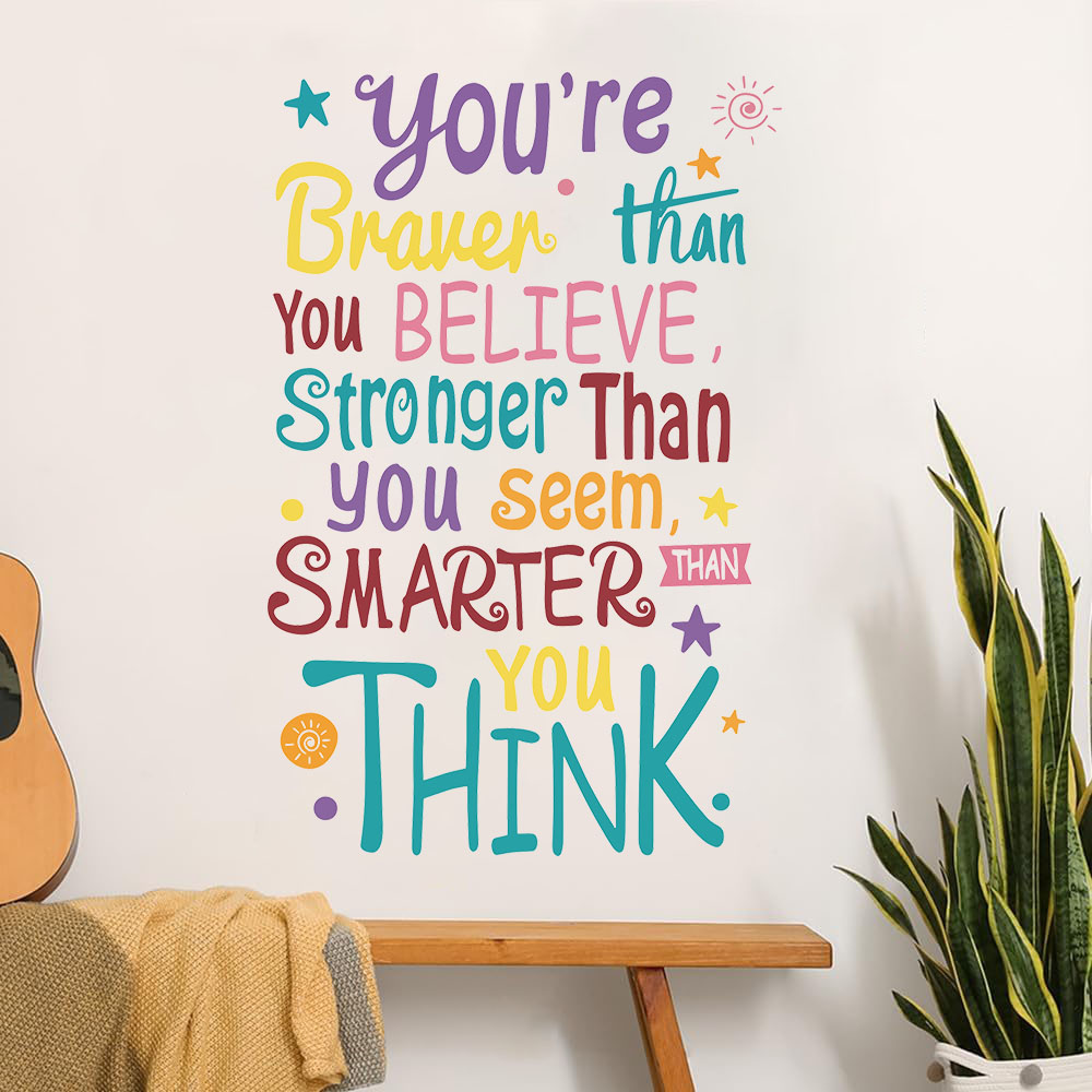 You Are Brave Smart Stronger S - Baby Nursery Quotes review and price