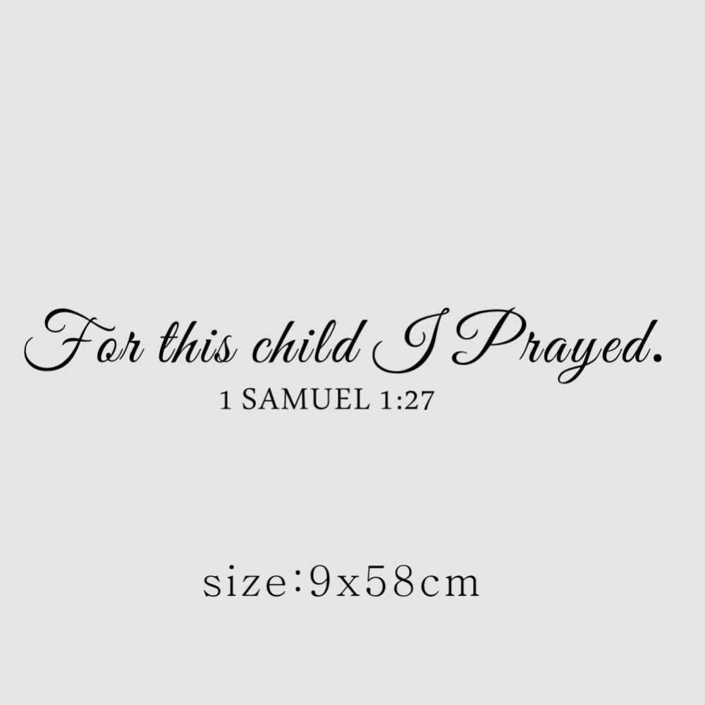 For This Child I Pray Samuel Q - Baby Nursery Quotes review and price