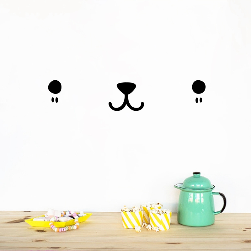 Cute Kawaii Face Wall Art Deca - Baby Nursery Package review and price
