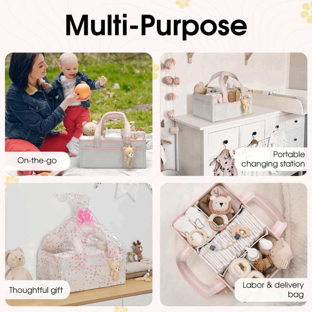 Felt Baby Diaper Caddy Organiz - Baby Nursery Essentials review and price