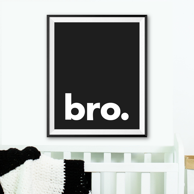 Bro. Print Minimalist Typograp - Baby Nursery Quotes review and price