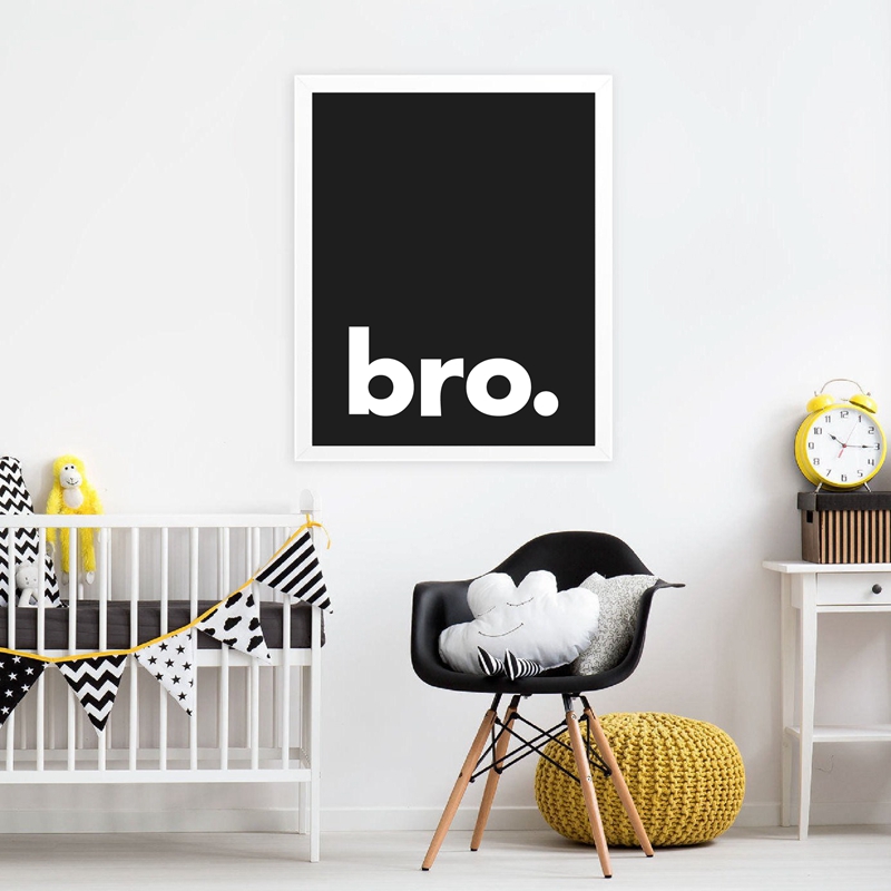 Bro. Print Minimalist Typograp - Baby Nursery Quotes review and price
