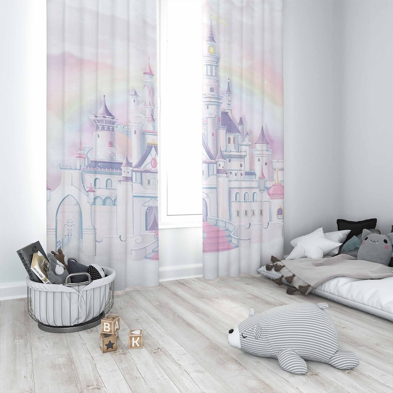 Princess Castle Nursery Curtai - Baby Nursery Blackout Curtains review and price