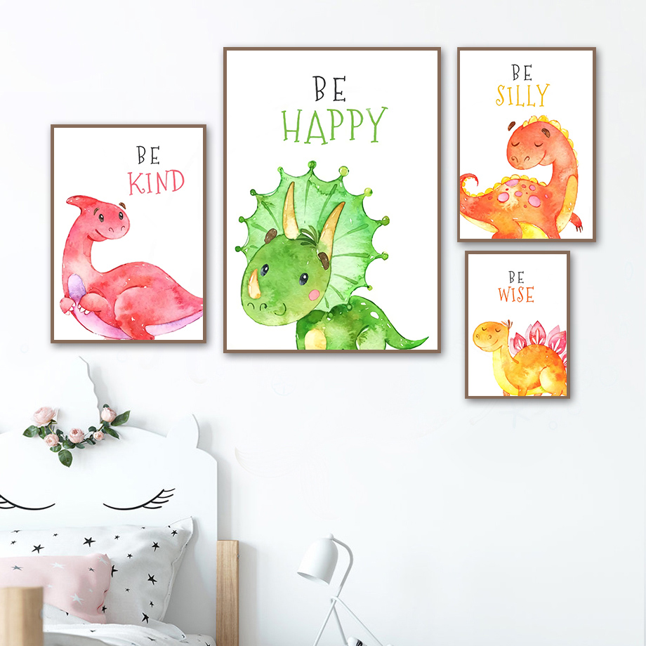 Cartoon Dinosaur Quotes Wall A - Baby Nursery Quotes review and price
