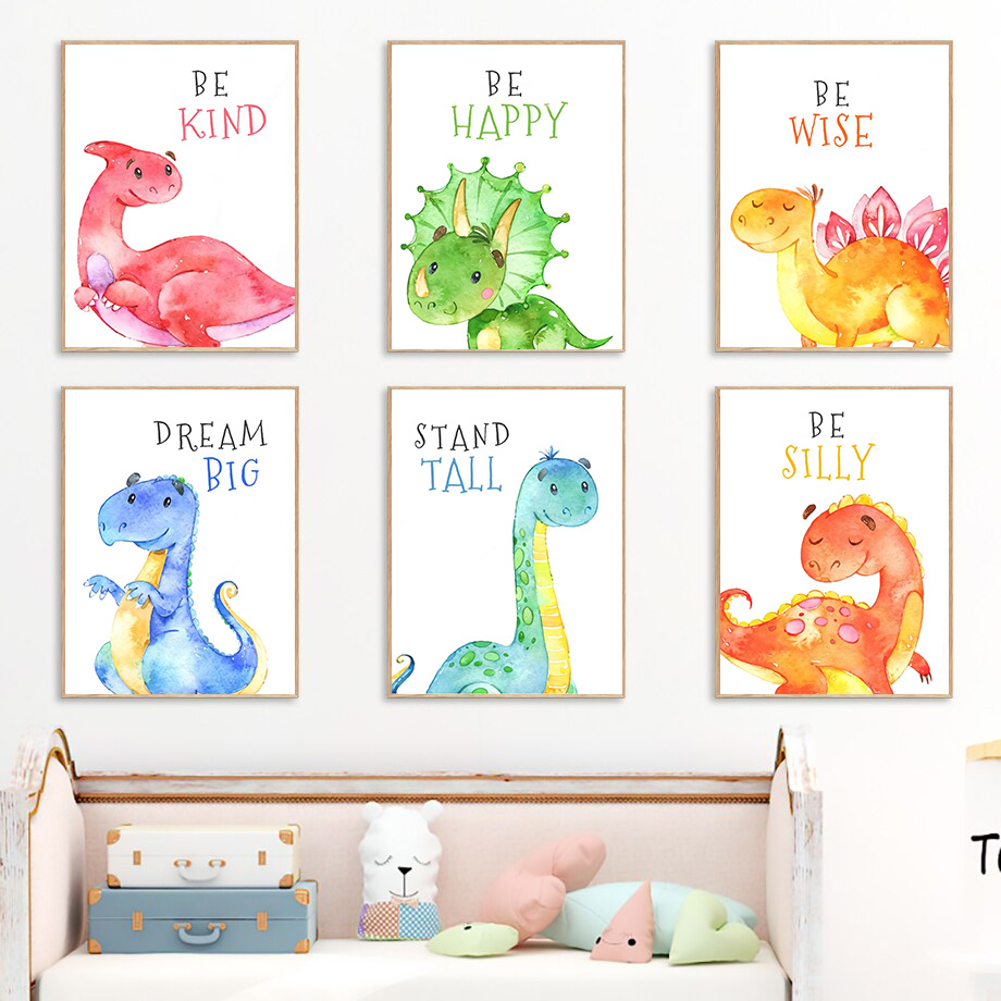Cartoon Dinosaur Quotes Wall A - Baby Nursery Quotes review and price