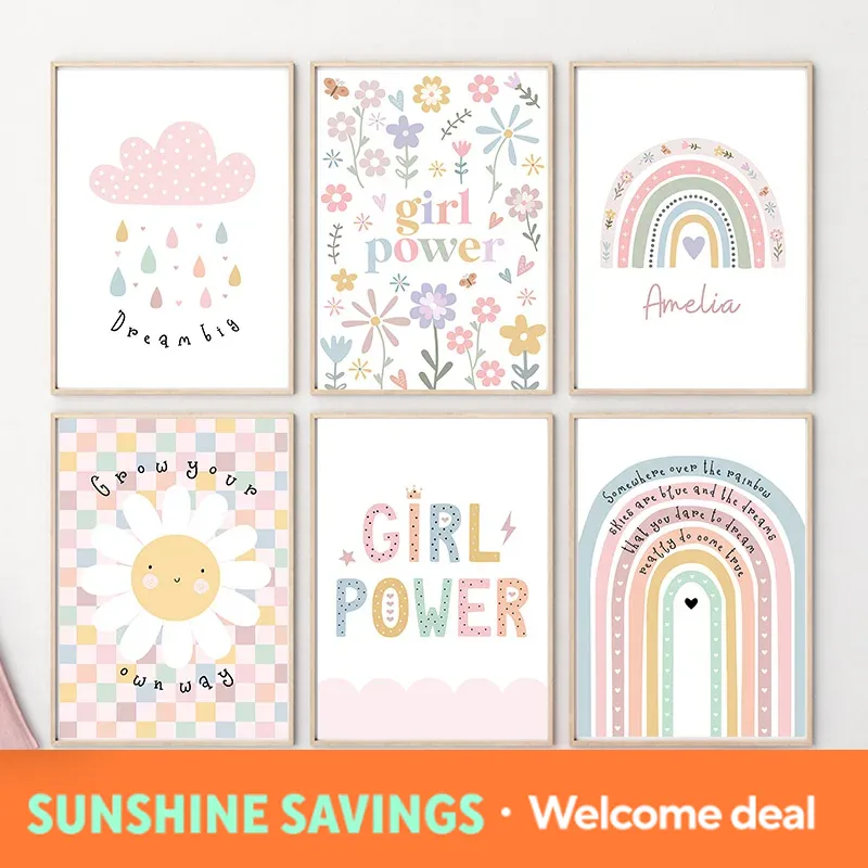 Sun Flower Rainbow Cloud Heart - Baby Nursery Kids review and price