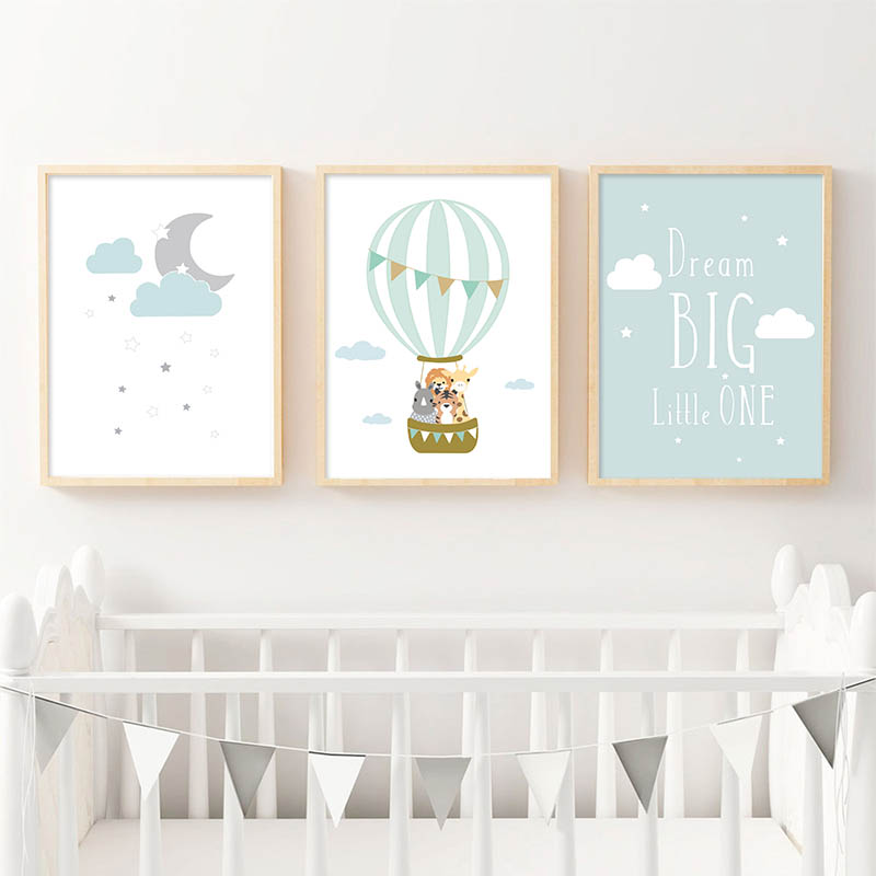 Balloon Moon Nursery Poster Wa - Baby Nursery Quotes review and price