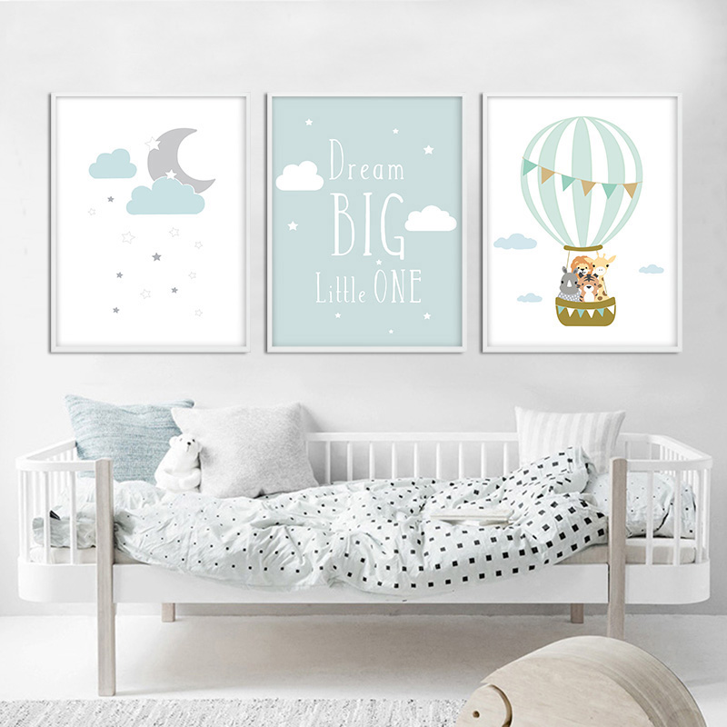 Balloon Moon Nursery Poster Wa - Baby Nursery Quotes review and price