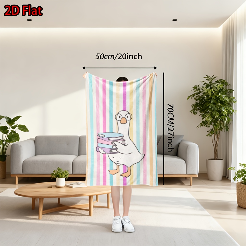 Cute Rainbow Stripe Throw Blan - Baby Nursery Books review and price
