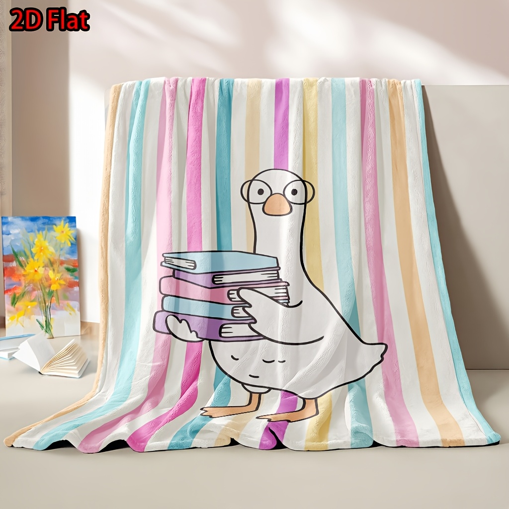 Cute Rainbow Stripe Throw Blan - Baby Nursery Books review and price