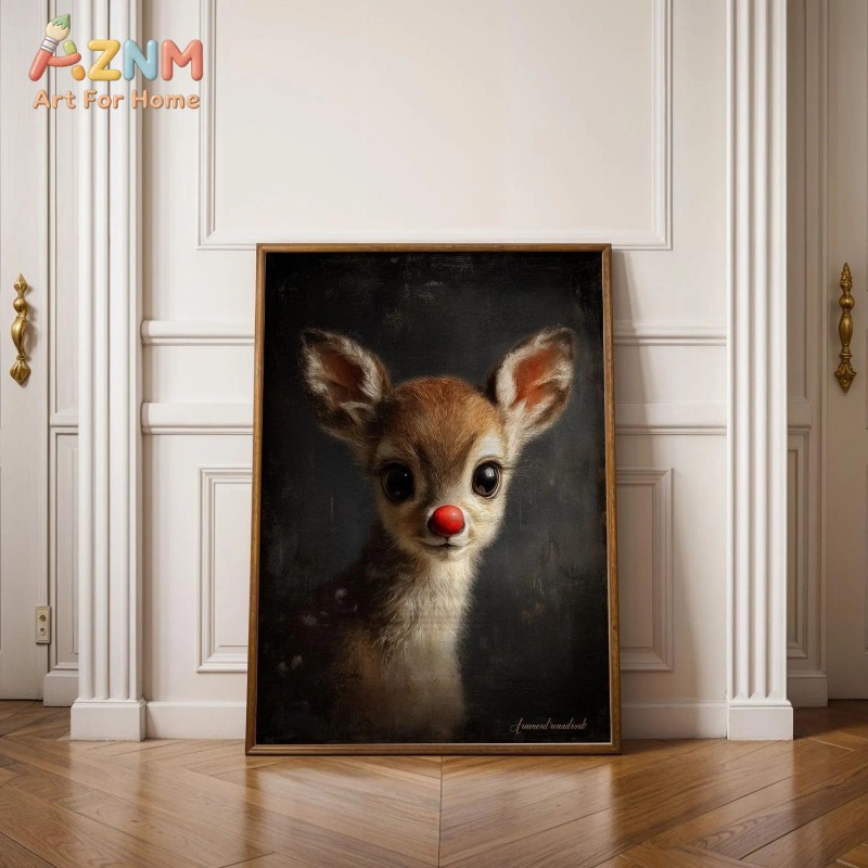 Unframed Canvas Wall Art Cute  - Baby Nursery Vintage Decor review and price
