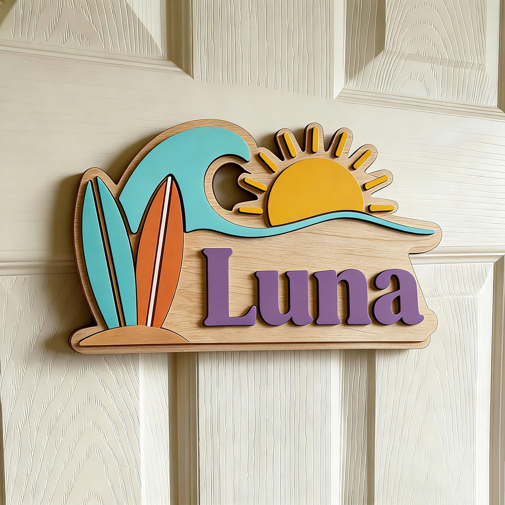 Custom Beach Wave Surfboard Su - Baby Nursery Kids review and price