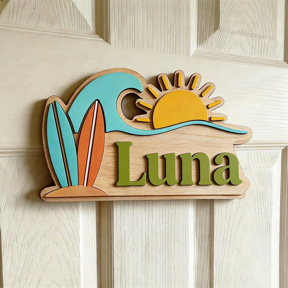 Custom Beach Wave Surfboard Su - Baby Nursery Kids review and price