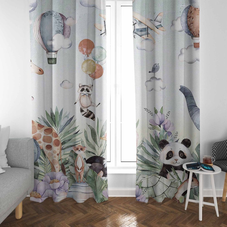 Safari Animal Party Nursery Cu - Baby Nursery Blackout Curtains review and price